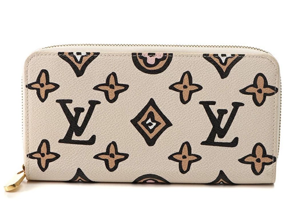 Louis Vuitton Zippy Wallet Mono Animal Cream